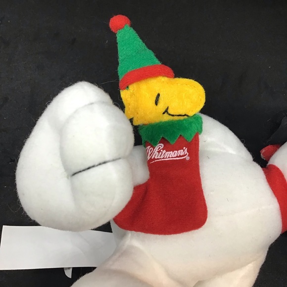 Vintage Snoopy Charles Schultz Whitman chocolate stuffed Christmas ornament - Picture 3 of 9